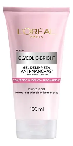 LOREAL GLYCOLIC BRIGHT CLEANSING GEL X 150ML
