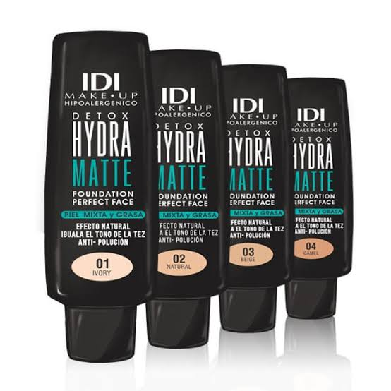 Maquillaje Fluido Hydra Matte Detox 30g IDI