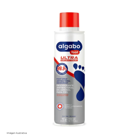 Algabo Desodorante Antibacterial para Pies en Aerosol 153ml