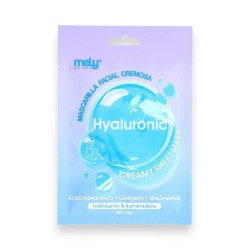 Mascarilla Hidratante e Iluminadora con Ácido Hialurónico Mely