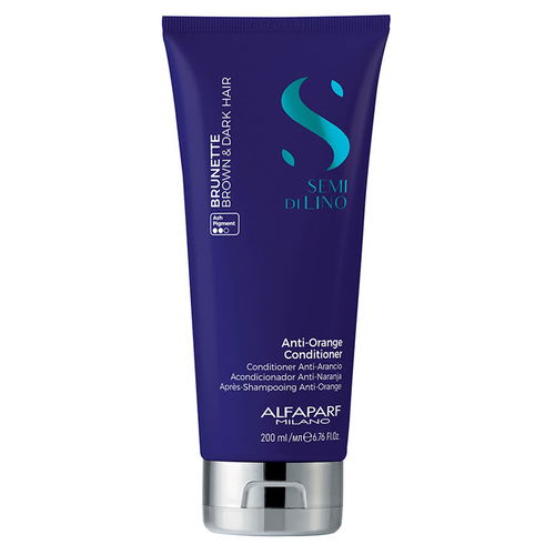 Acondicionador Anti-Orange Semi di Lino Brunette 200ml Alfaparf