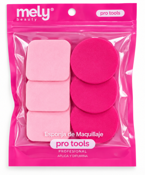 Esponjas de Maquillaje Pack 3+3 Mely
