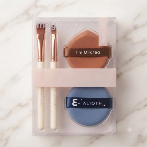Set de Brochas y Esponjas de Maquillaje Mely