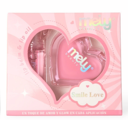 Combo Bálsamo Labial y Brillo Labial Smile Love Mely