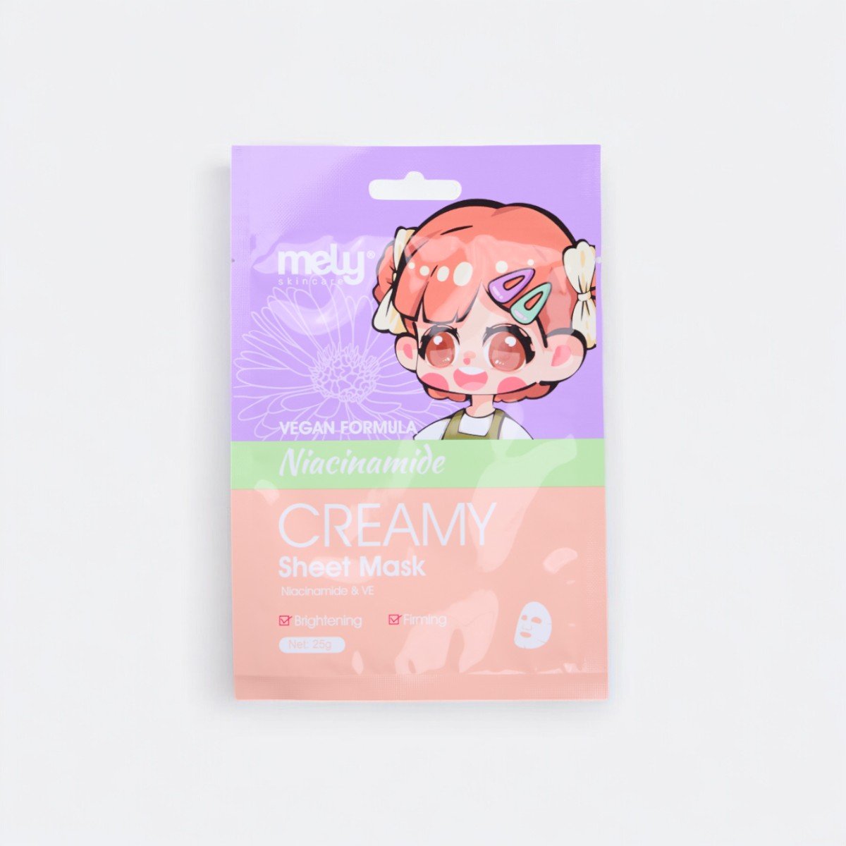 Mascarilla Facial Niacinamida Creamy Sheet Mask Mely Unidad